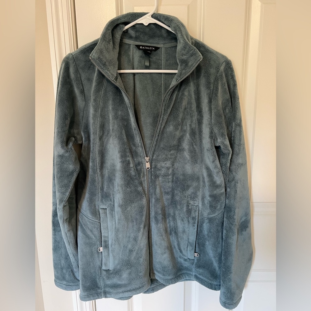 Athleta Recover Stretch fleece full zip, M